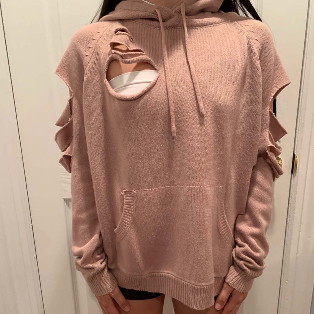 LF ripped hoodie